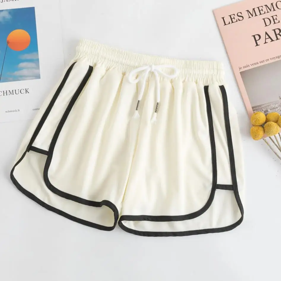 Универсальные женские короткие брюки летние повседневные свободные шорты для