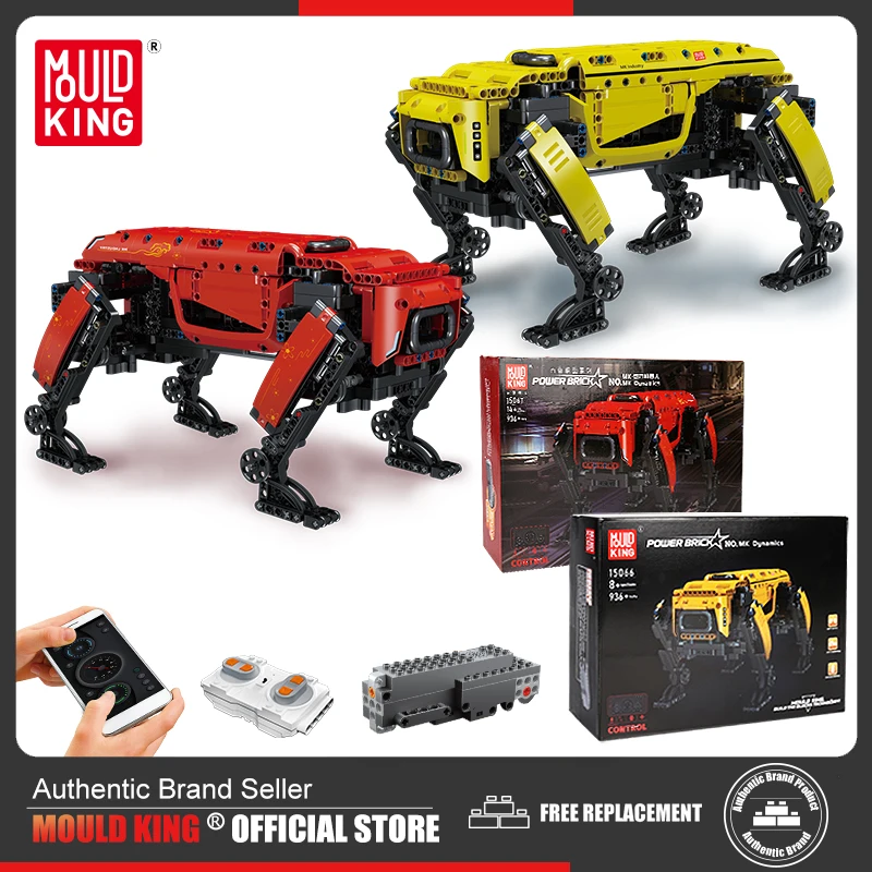 MOULD KING – Robot technique 15066  jouet RC motorisé  modèle de grand chien Boston dynamique  blocs