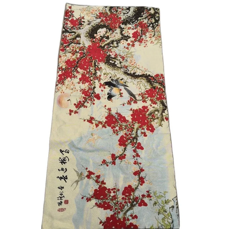 

China Old Silk Thangka Like Hanging Painting Embroidery Painting Long 140cm