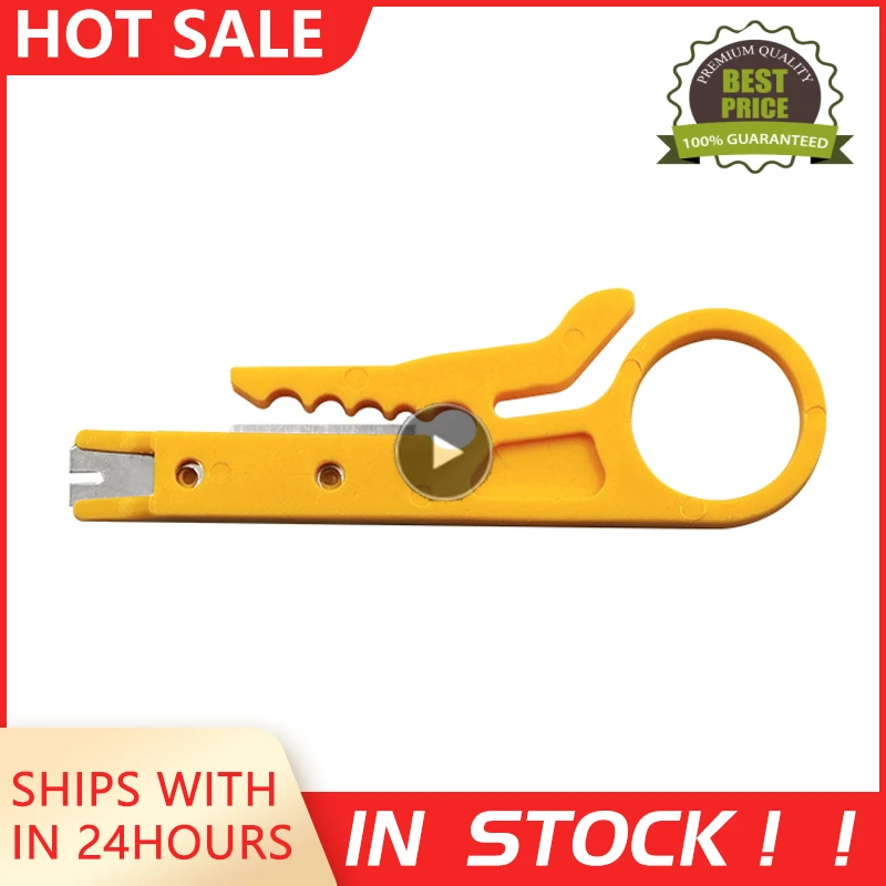 

1PCS Cable Cutter Rotary Punch Down Network UTP Mini Wire Stripper Crimper Pliers Crimping Tool Knife Cut Line Accessories