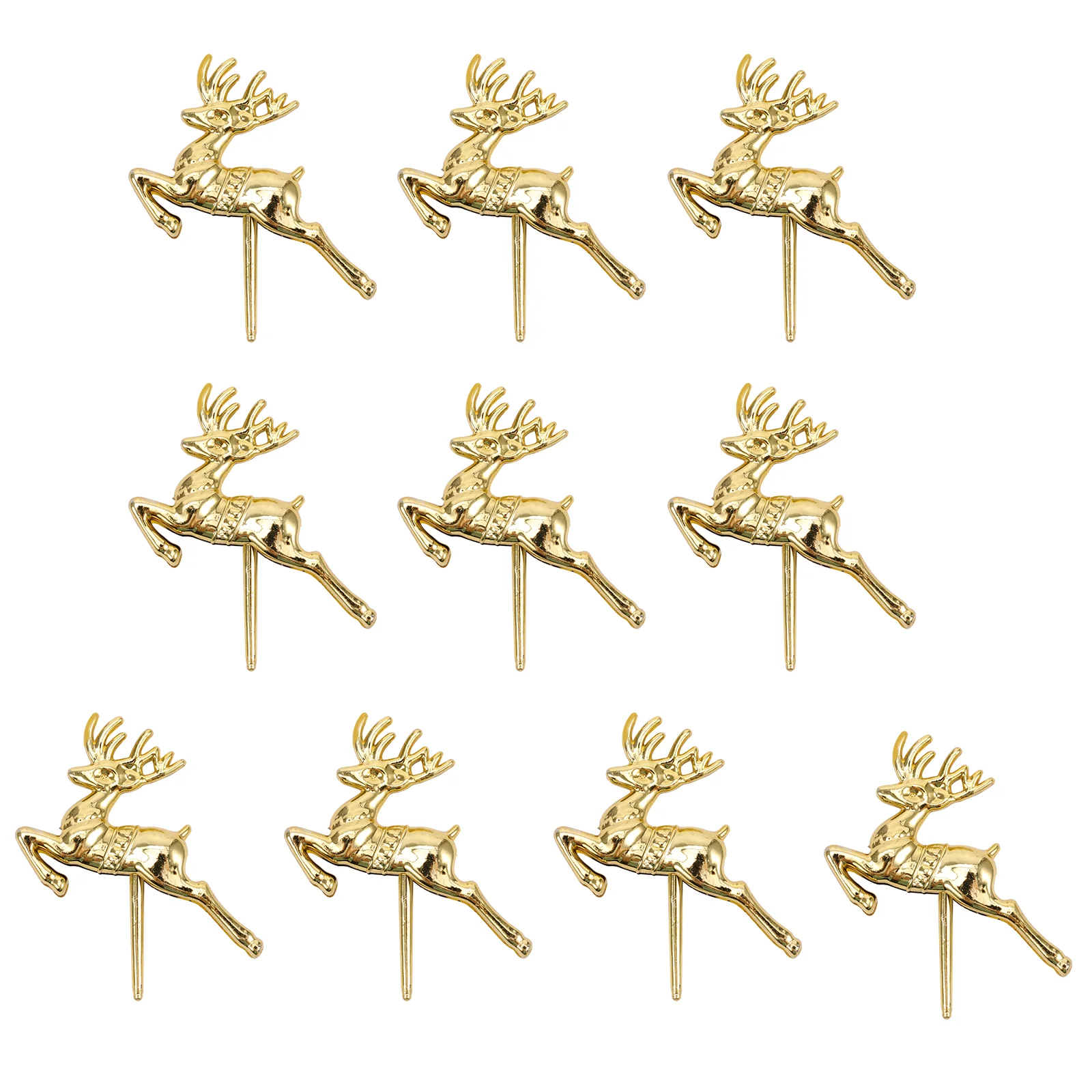 

Christmas Picks Topper Cupcake Cake Dessert Toppers Antler Deer Holiday Cocktail Appetizerfruit Supplies Party Decorations