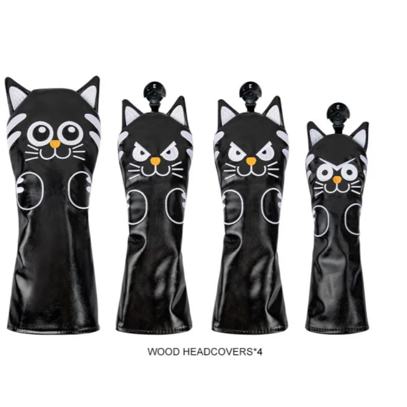 

Playeagle Golf Club Wood Headcover Set for Wood 1 3 5 UT Iron Wood