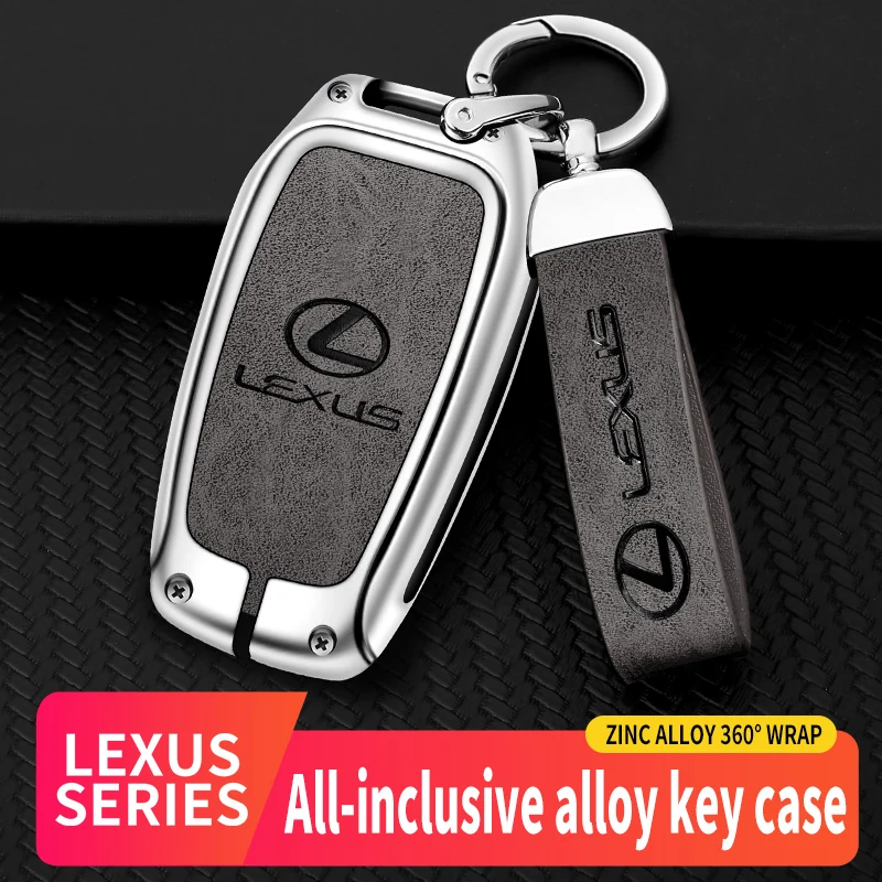 Кожаный чехол для автомобильных ключей из цинкового сплава аксессуары Lexus Fsport