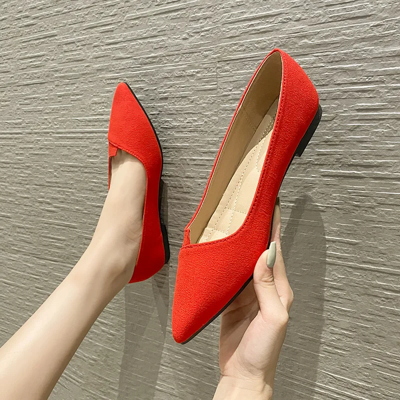 Hot Selling Pointy Toe Women Dress Casual Ladies Office Shoes Flats