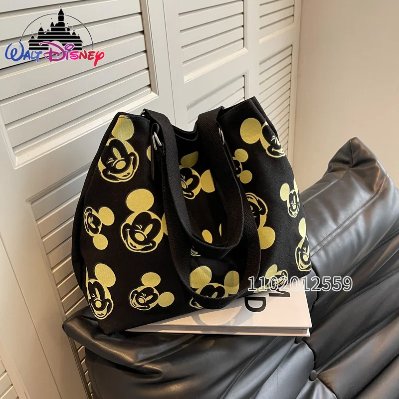 Disney Mickey New Women's Handbag Luxury Brand Women's Shoulder Bag Cartoon Fashion Tote Bag Large Capacity High Quality