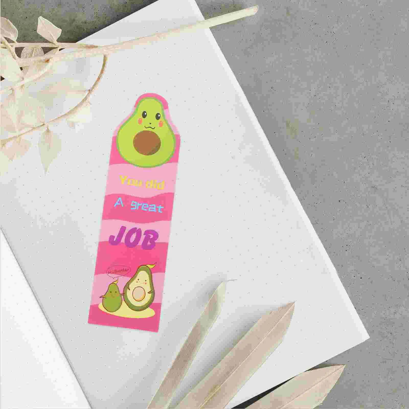 

66 Pcs Bookmarks Students Fruits Markers Fun Portable Kids Paper Page Decorative Cartoon Fragrant Child Scented