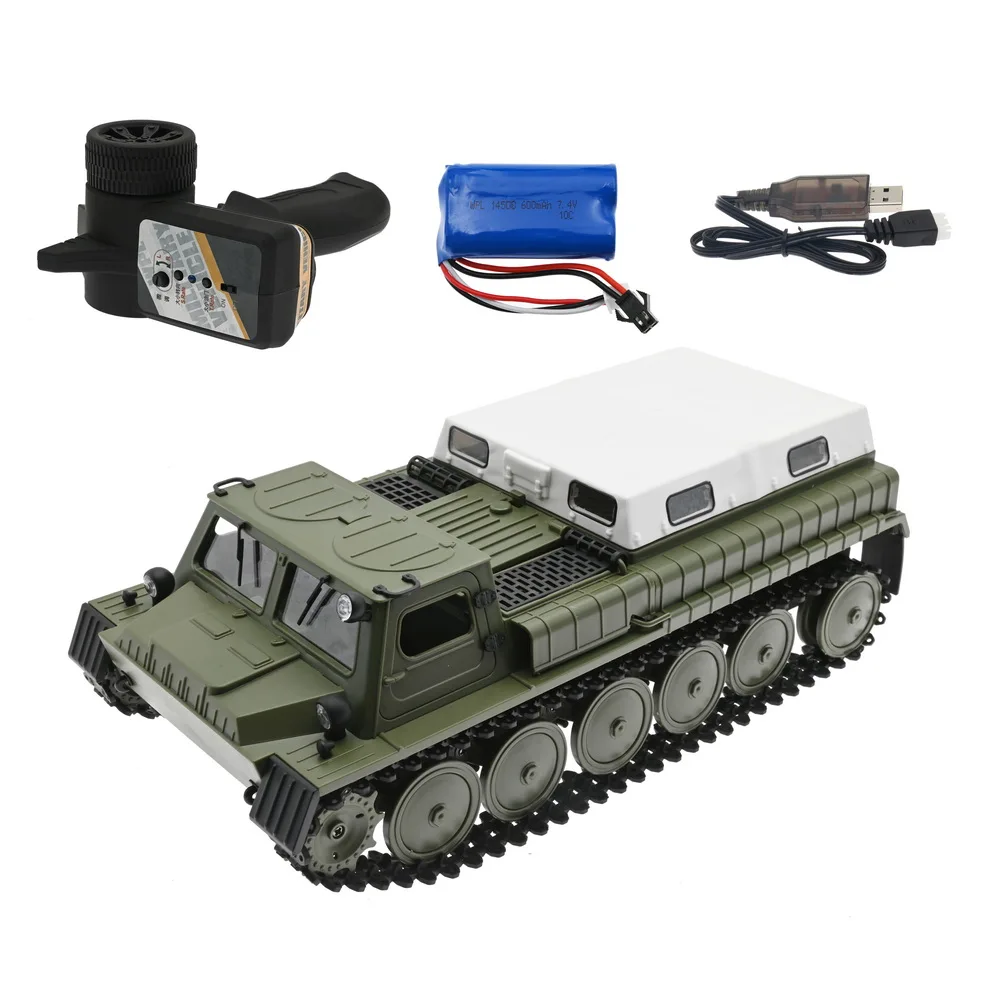 WPL E-1 E1 RC Tank Toy 2.4G Super RC Tank 4WD Crawler Tracked Remote Control Vehicle Charger Battle Boy Toys for Kids Children