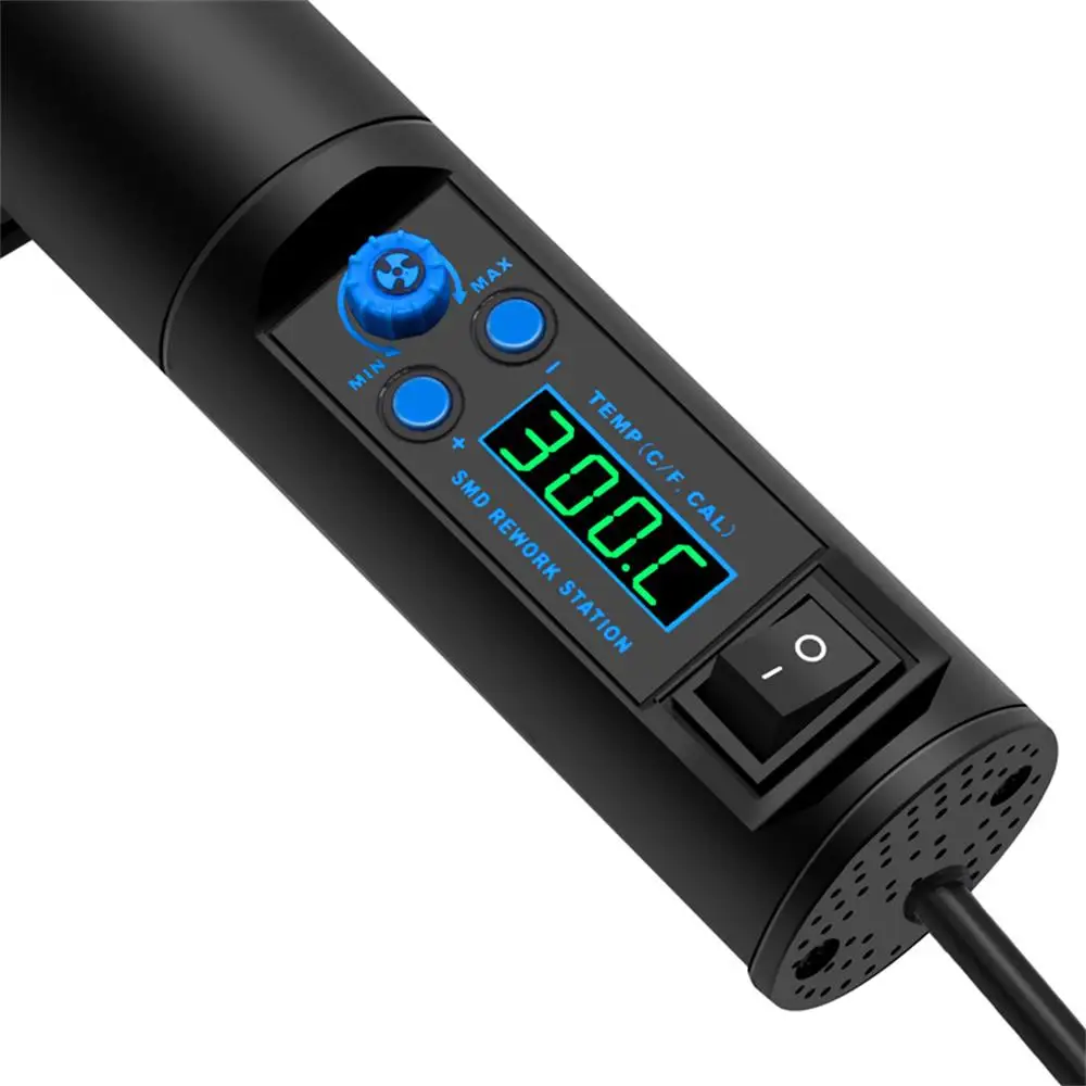 Новинка микро-пистолет горячего воздуха 8018LCD пайка для распайки восстановленная