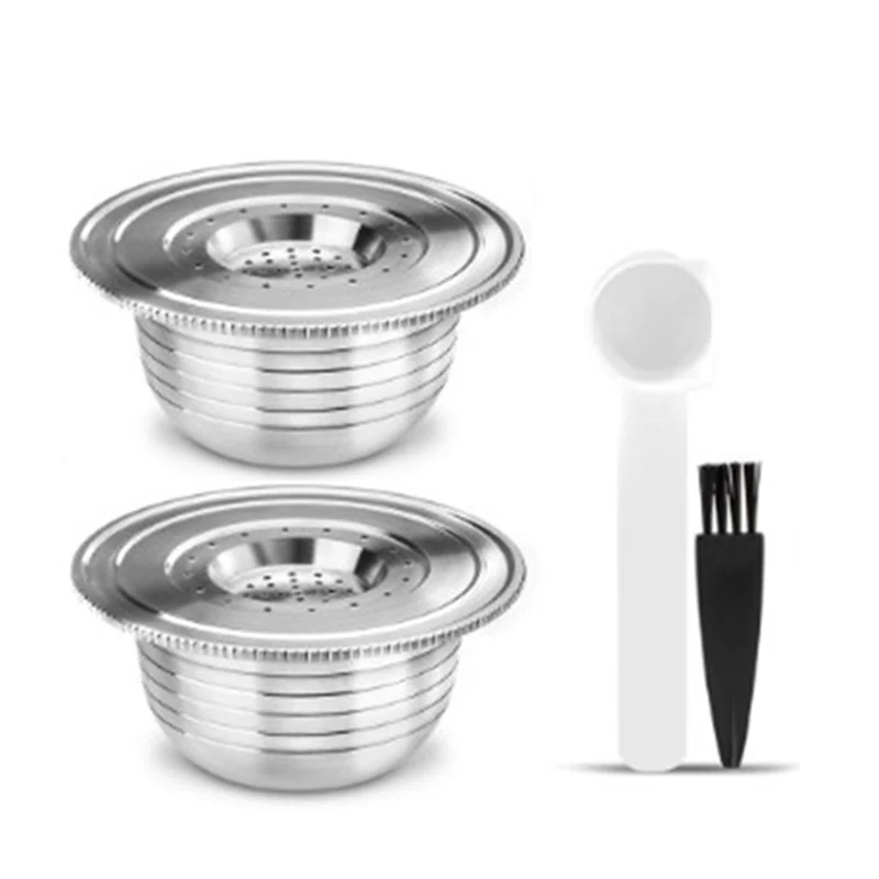 

Многоразовые капсулы для кофе, капсулы из нержавеющей стали с фильтром для кофеварки Bialetti, многоразовые чашки для кафе