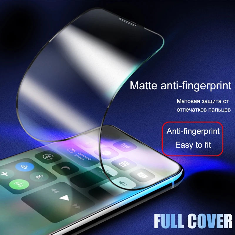 1 2pcs matte ceramic privacy screen protectors for iphone 13 11 12 pro max mini anti spy film for iphone xs max x xr 7 8 6s plus free global shipping
