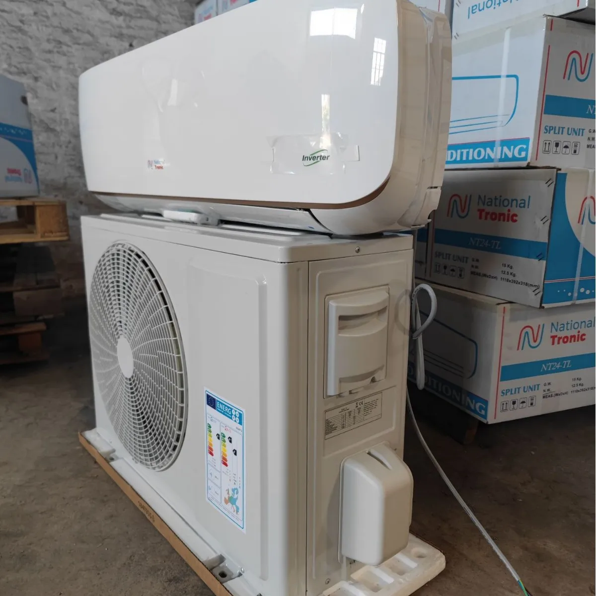 Фото Экспортный настенный кондиционер для внешней торговли, 2.5HP/3HP, 24 000 BTU, сплит-система, охлаждение и обогрев №3