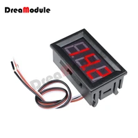 0 56 inch dc4 5 30v voltmeter led display panel three digital display meter voltmeter red 3 wires voltage meter dc voltmeter