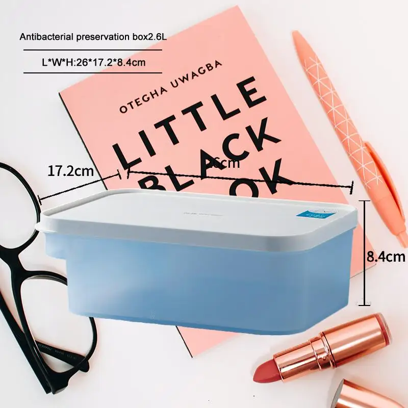 

Герметичный Антибактериальный контейнер для хранения в холодильнике объемом 2600 мл от Ag Silver Ion