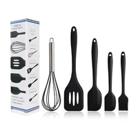 hot sale silicone kitchenware 5pcs silicone kitchen utensils set with competitive price