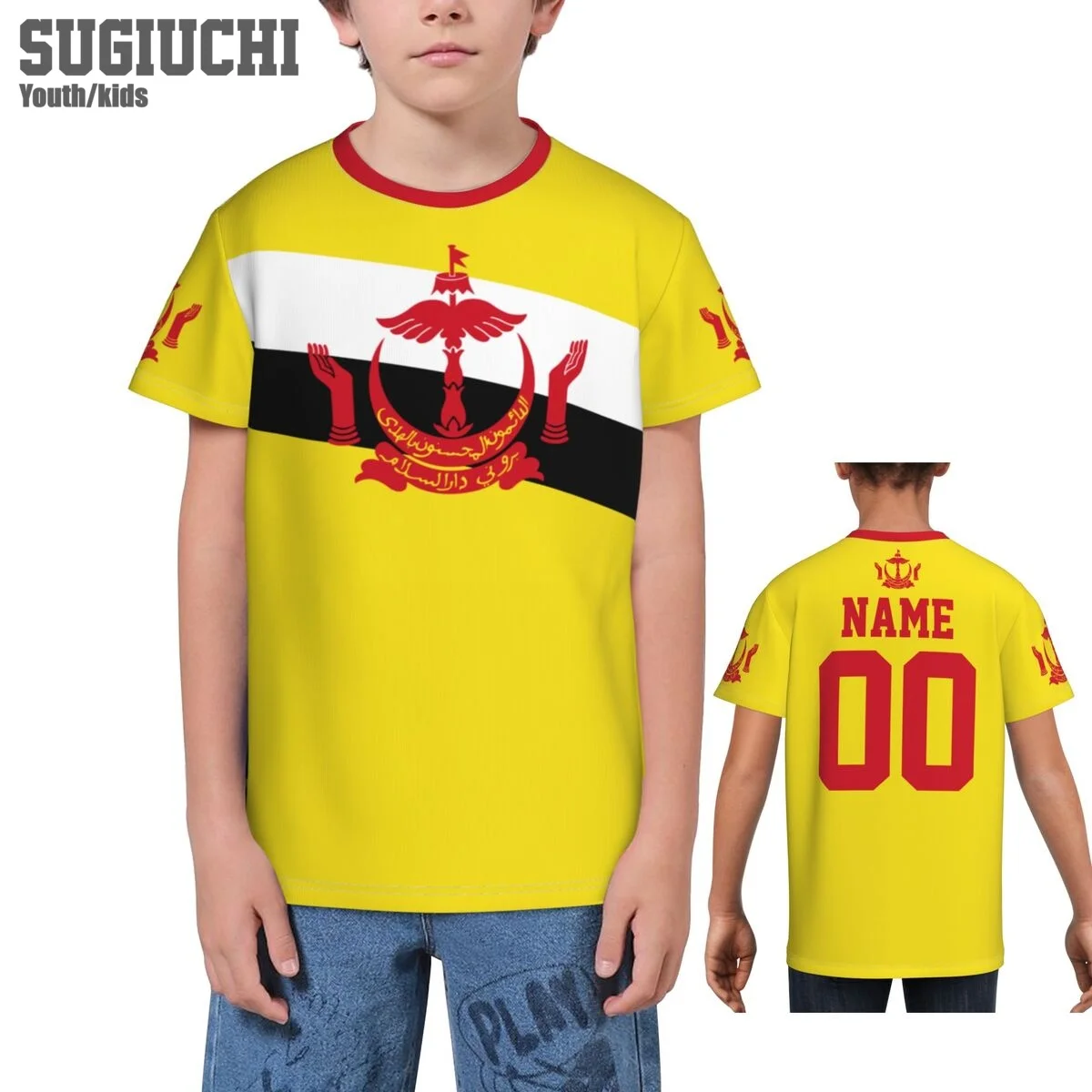 Пользовательское имя номер флаг эмблема 3D футболки для детей молодежные