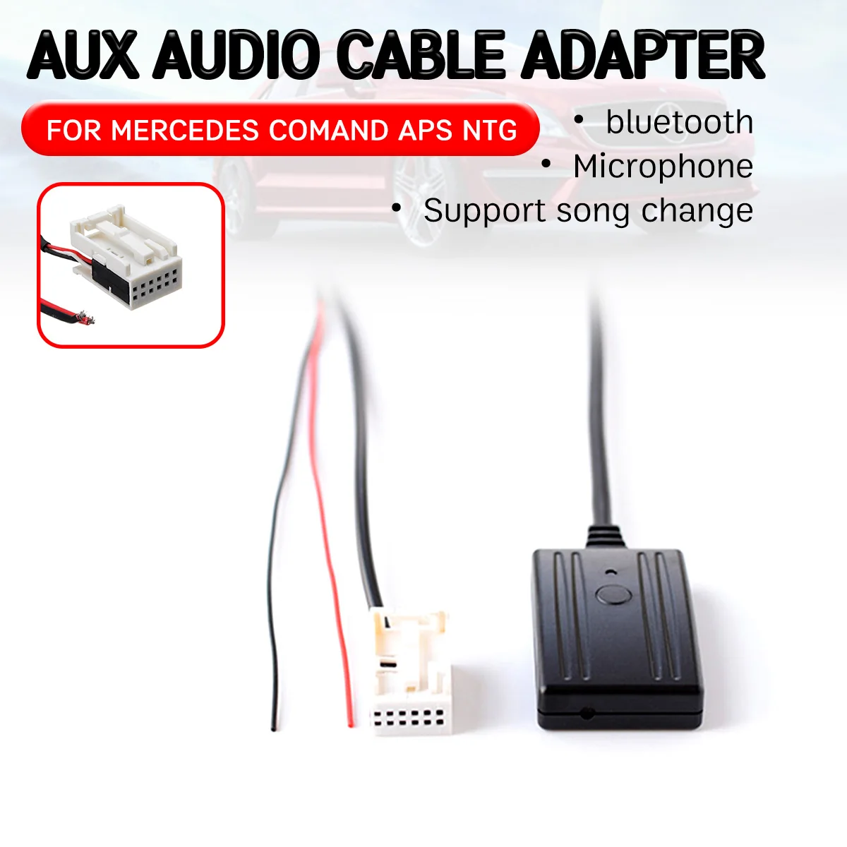 Bluetooth Aux-приемник для Mercedes Benz W169 W245 W203 W209 W164 Кабель-адаптер гарнитура Hi-Fi