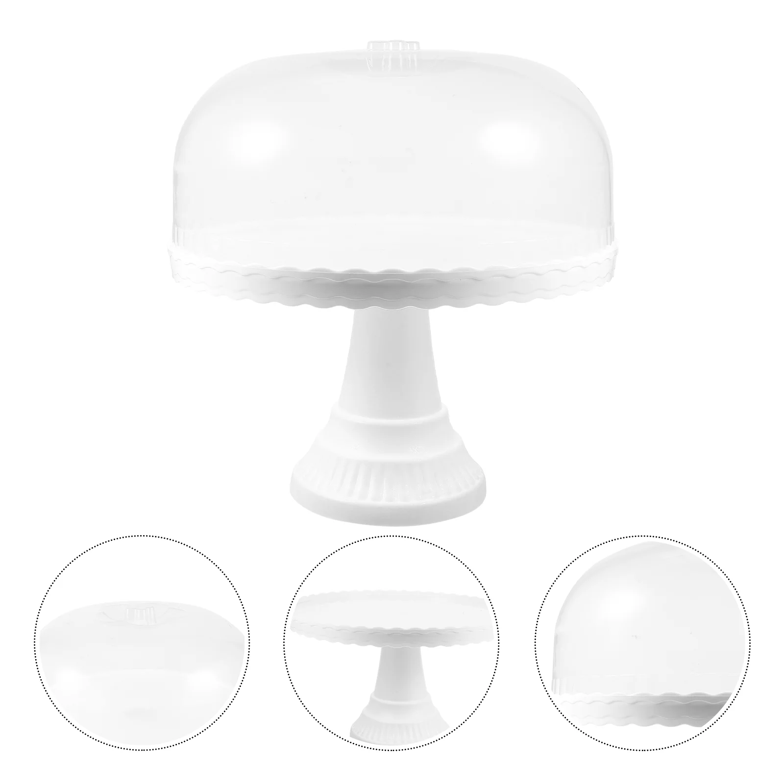 

Bakery Cake Display Tray Snacks Serving Pans Fruit Plate Cupcake Stand Party Storage Dessert Severing Fruits