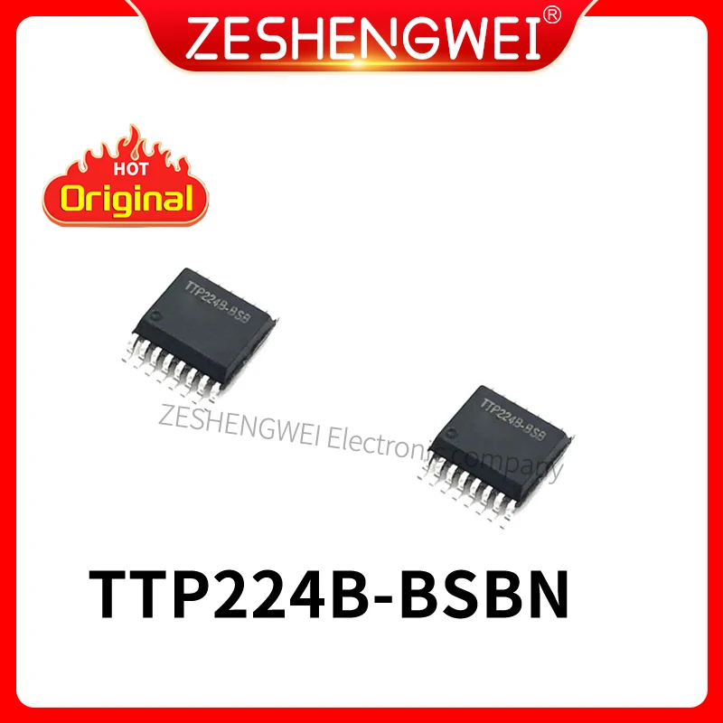 

1PCS Original TTP224 TTP224B-BSBN SSOP-16 4 Button Touch Detection Chip