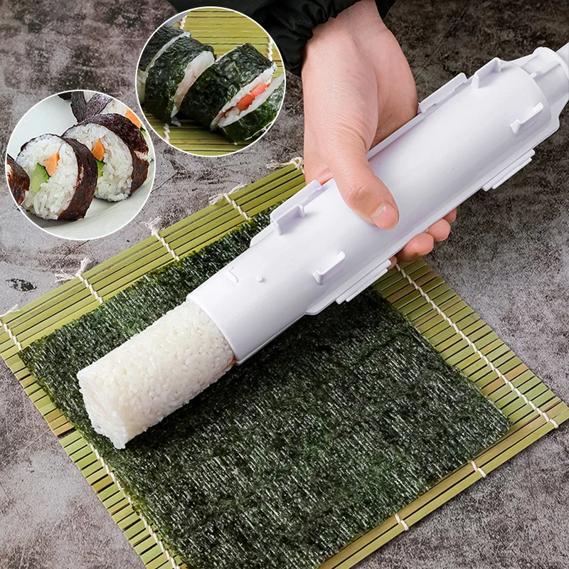 Quick Sushi Maker Roller Rice Mold Vegetable Meat Rolling Gadgets Sushi Device Making Machine Kitchen Ware Bento Accessories