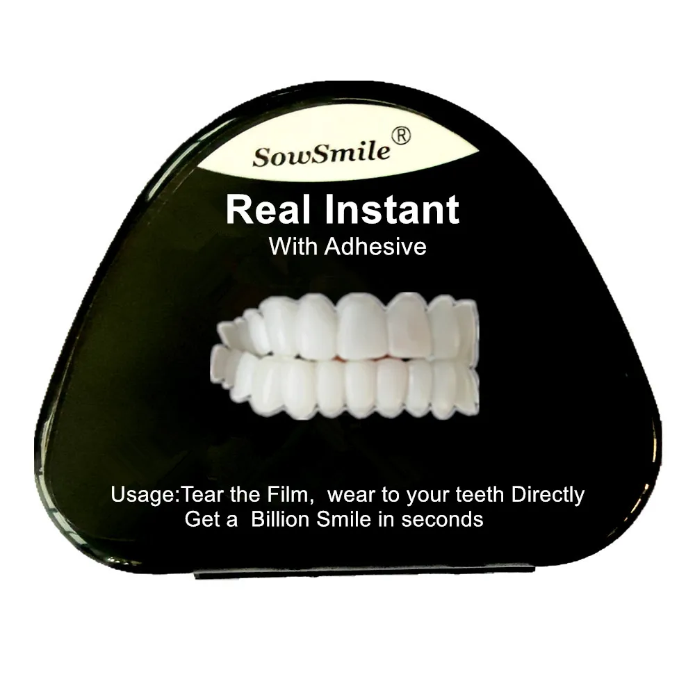SowSmile Silicone Gel Real Instant Dental Oral Fake Teeth Snap on Perfect Smile White Whitening Veneers Equipment Instrument