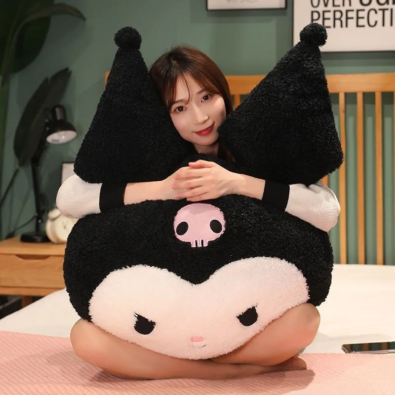 

85 см большая плюшевая подушка Sanrio Kuromi Melody, подушка, милая мультяшная кукла, диван, День Святого Валентина, милый подарок для девушки на день рождения