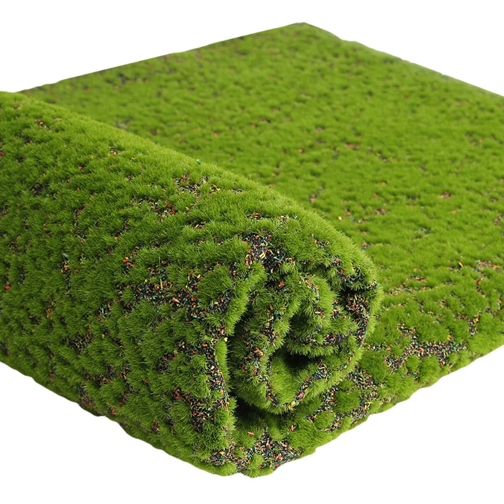 

Terrarium Decor Simulated Green Wall Artificial Moss Turf Fake Grass Mini Garden Cotton Micro Landscape Decoration Scene