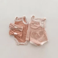 baby summer vest one piece childrens clothing summer camisole triangle romper romper baby bag fart