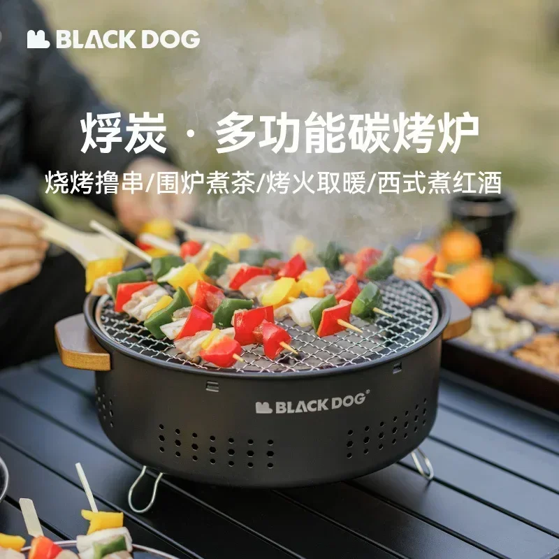 Портативная туристическая плита Black DOG с подставкой плитка для походов и барбекю
