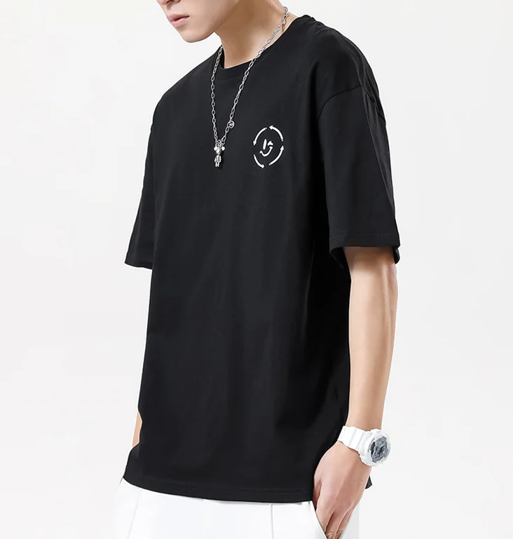 

W1445 печатная Американская футболка мужская новая свободная футболка с длинным рукавом модная мужская футболка для пары