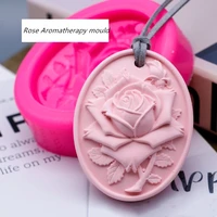flower craft art silicone 3d soap mold candle craft molds diy handmade fondant cake mould aroma plaster car pendant mould