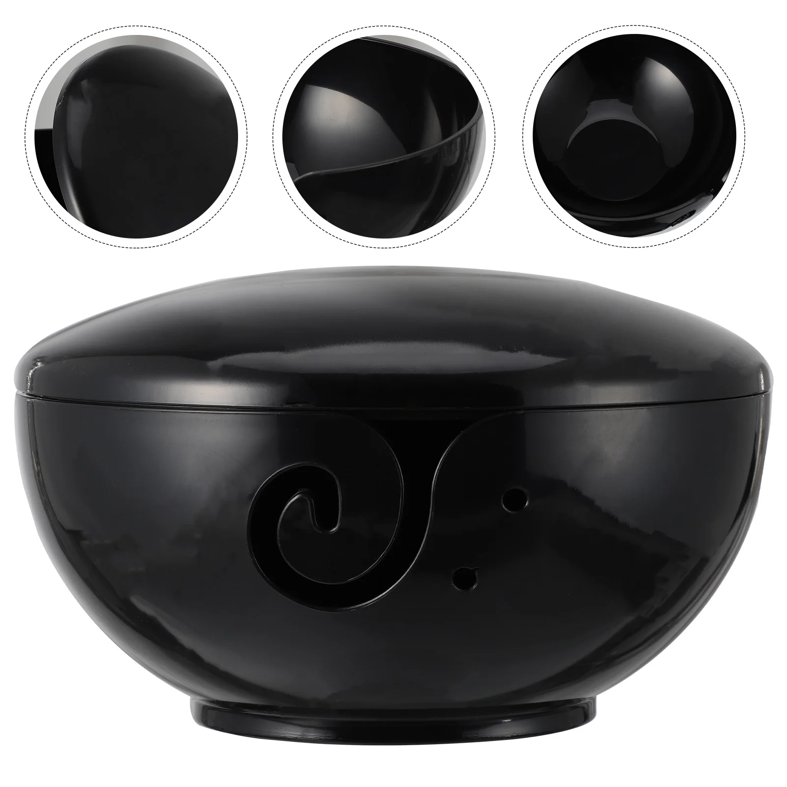 

Wool Storage Bowl Plastic Knitting Yarn Holder Container Winch Mount Braided Go Containers Bag