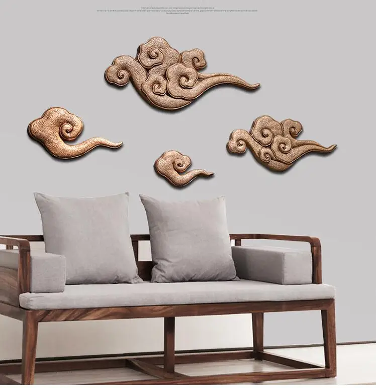 

Новинка, креативная полимерная настенная подвеска Xiangyun в китайском стиле, поделки для дома, искусственный фон для дивана, Настенная роспись, наклейка, украшение