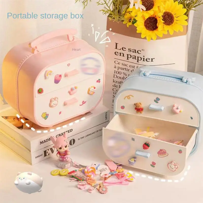 

Коробка для косметики, семейная коробка для хранения, коробка для хранения ювелирных изделий из АБС-пластика, инструменты для хранения, кан...