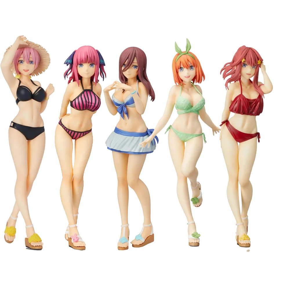 

Original Sega PM Gotoubun No Hanayome Nakano Ichika Nino Miku Yotsuba Itsuki Swimsuit Ver PVC Action Figure Doll Toys Model