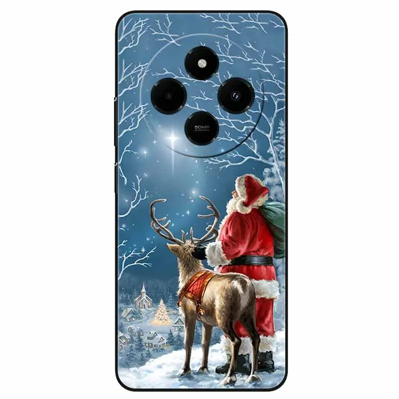 2024 рождественские чехлы для телефонов Xiaomi Redmi 14R защитный силиконовый чехол из