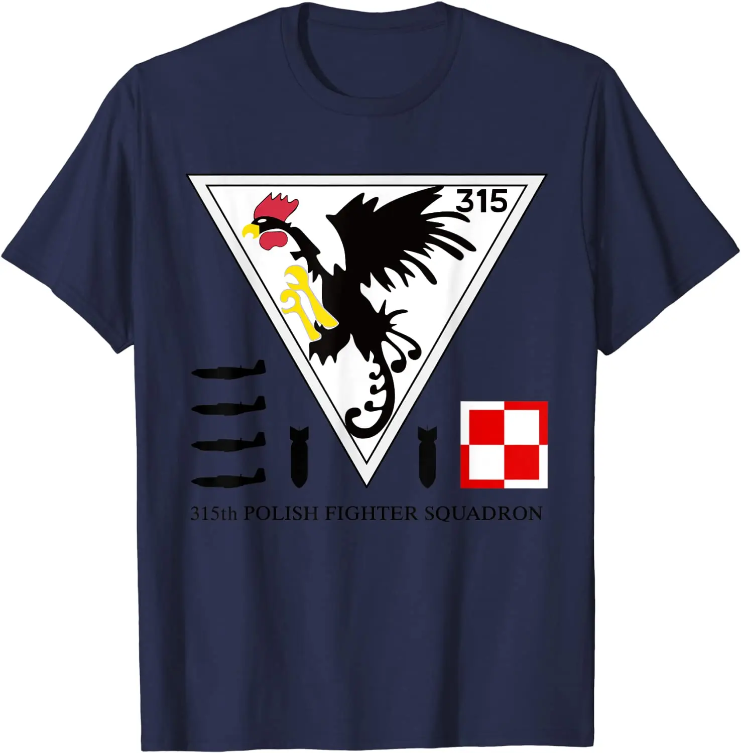 315th Polish Fighter Squadron Poland Air Force T-Shirt