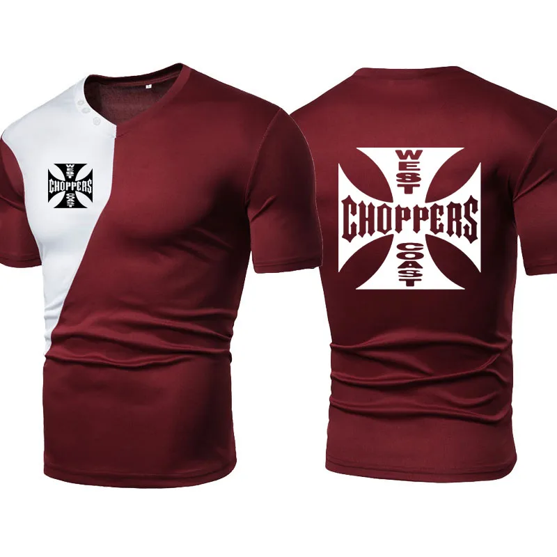 Футболка мужская с коротким рукавом хлопок круглый вырез Повседневная рубашка