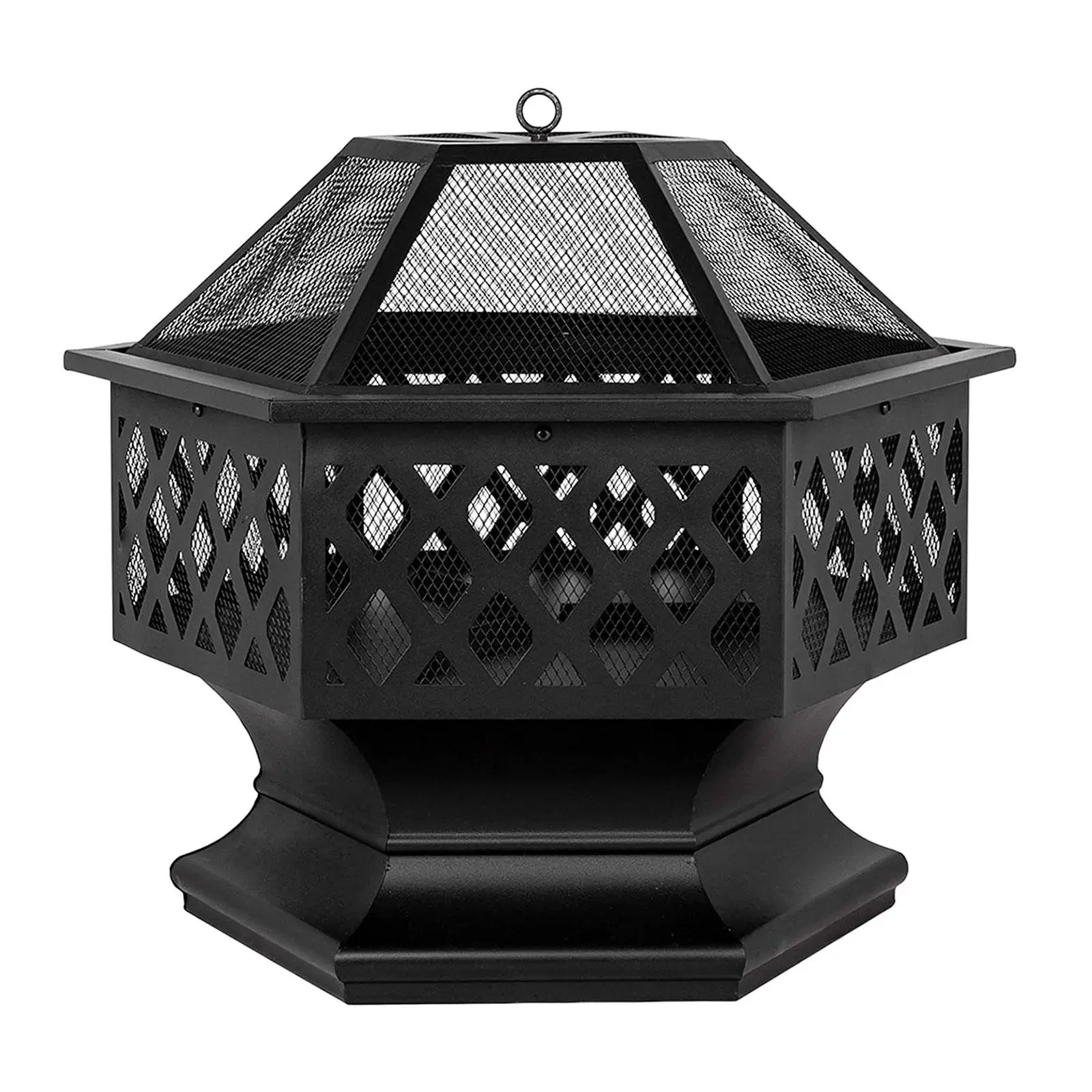 

Hexagonal Outdoor Fire pits Patio Heater Wood Burning pits Outdoor Fireplaces Courtyard Fire pits for Barbecue Courtyard Camping