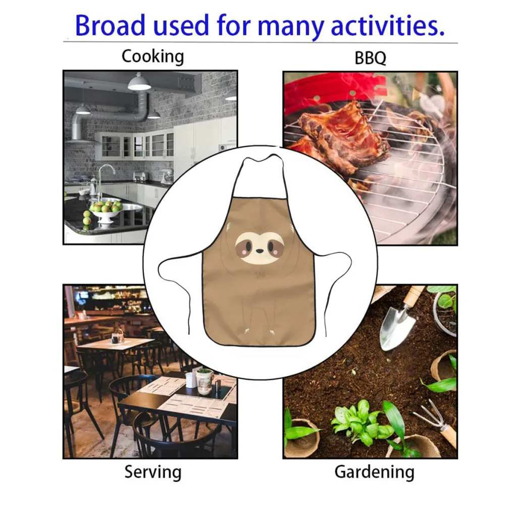 Кухонные фартуки Hugsies Sloth для женщин фартук бытовой уборки повара кулинарии