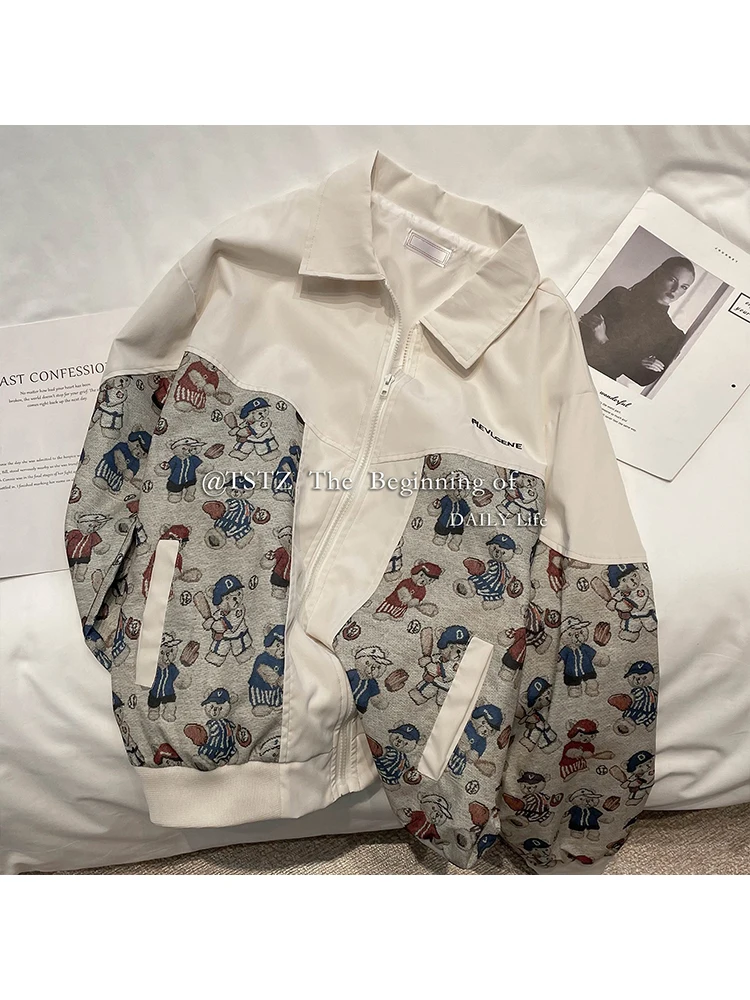 

2022 Autumn Winter Baseball Jacket Female Men Jacket Techwear Women Clothing Harajuku Loose BF Streetwear Outerwear