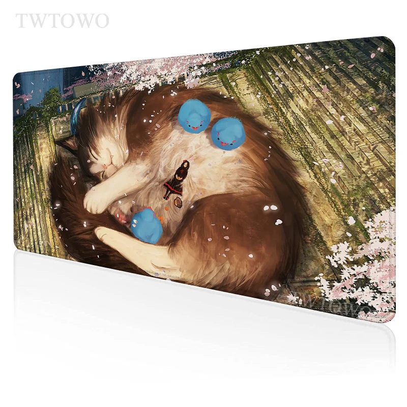 

Cut Cat Mouse Pad Gaming XL HD New Home Mousepad XXL MousePads Mouse Mat Office Carpet Natural Rubber Soft PC Table Mat