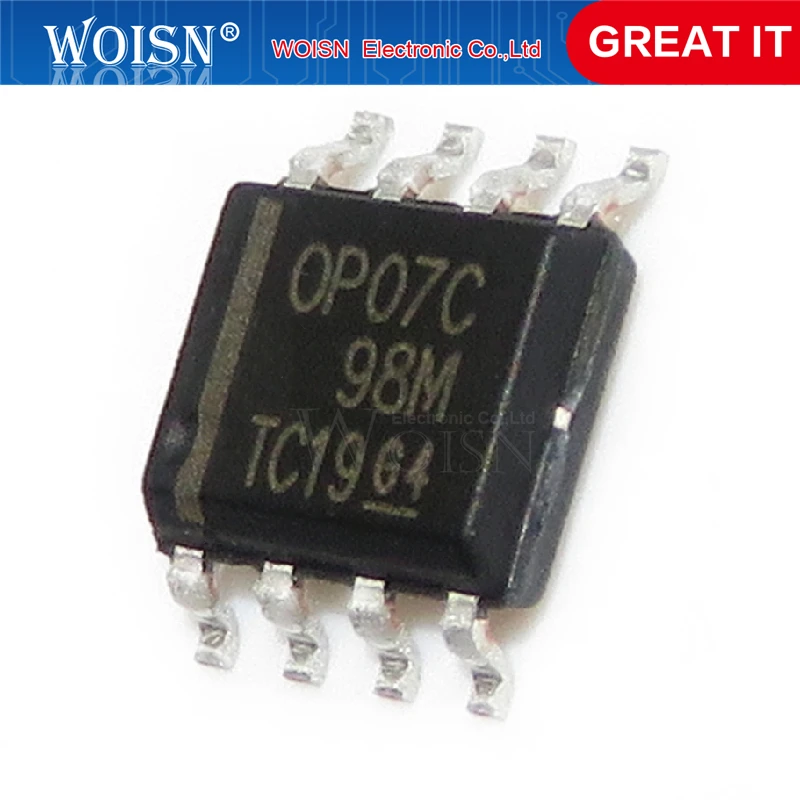 10 шт./лот OP07CDR OP07C OP07 SOP-8 новый оригинальный фотоэлемент | Электронные компоненты и