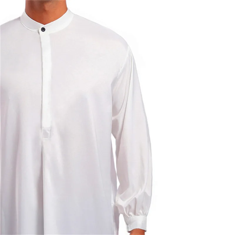 Men's shirt new Arabic style fashion simple long Muslim robe ropa islámica hombre  kaftan for men  muslim fashion
