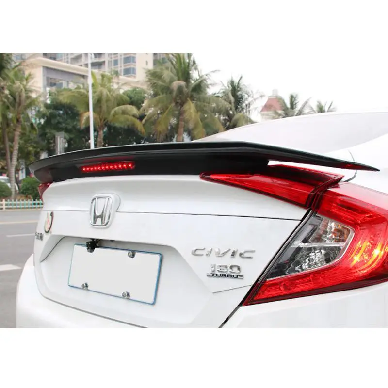 Для Honda Civic спойлер 2016 2017 автомобильный Стайлинг ABS пластик Неокрашенный задний