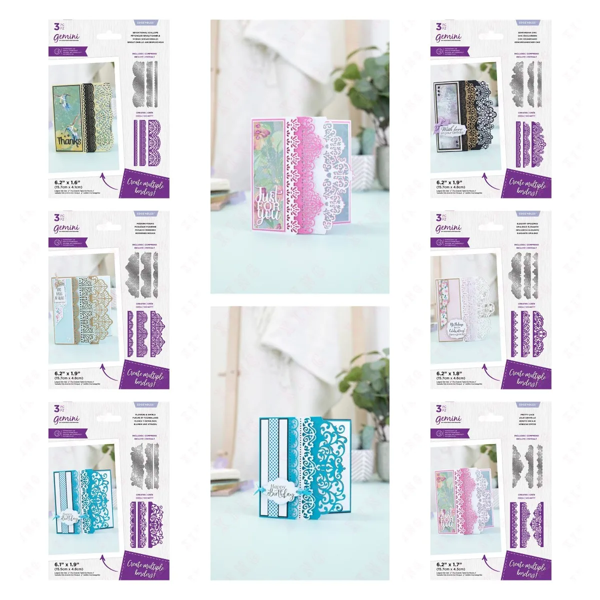 

Scrapbook Decoration Embossing Mold Arrival New Metal Cutting Dies Diy Scallops Mosaic Flowers and Swirls Chic Opulence Lace Die