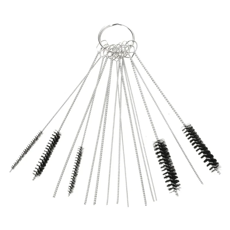 Высокоэффективный набор игл для чистки карбюраторов 15 размеров щетка удаления