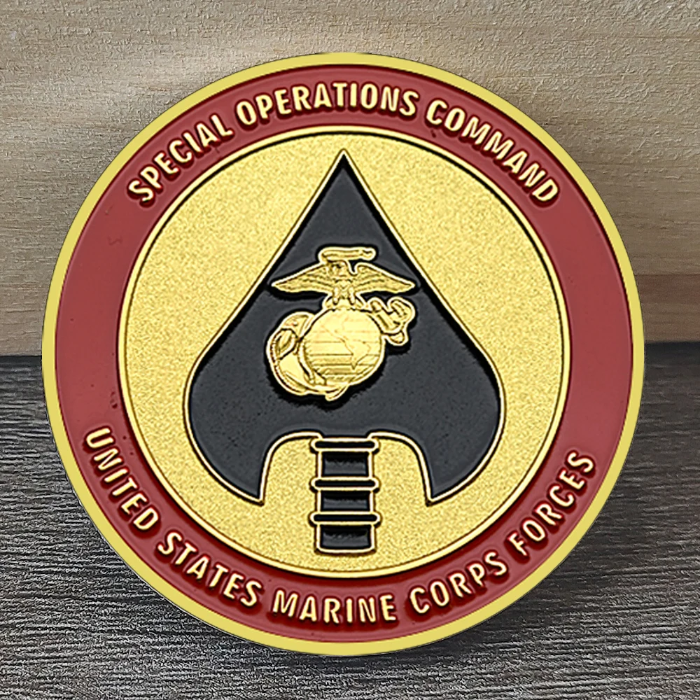 

Позолоченная монета USMC Special Operations Command