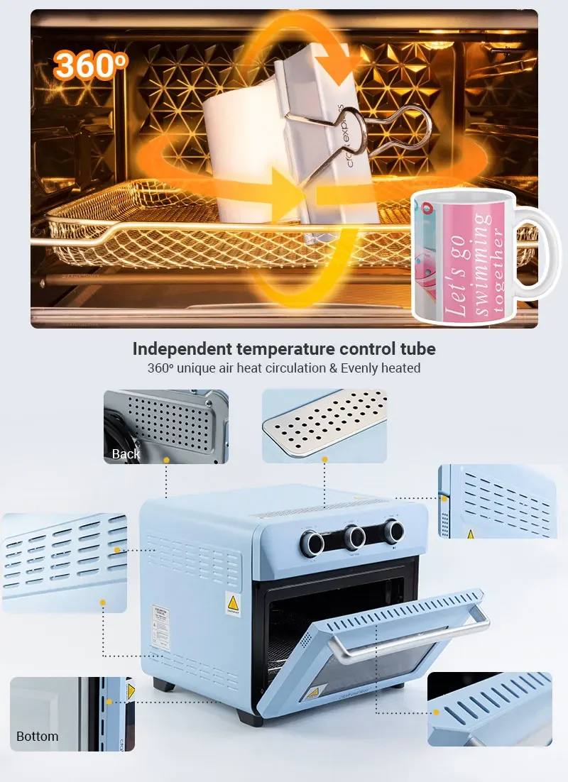 Сублимационная печь новинка 25 л умный термопресс для кружек сублимационная