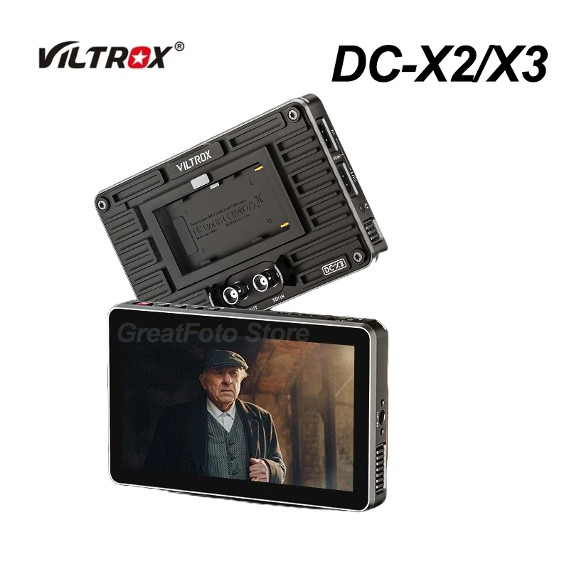 Портативный монитор Viltrox DC-X2/X3 6 дюймов SDI 4K HDMI с аккумулятором NP550