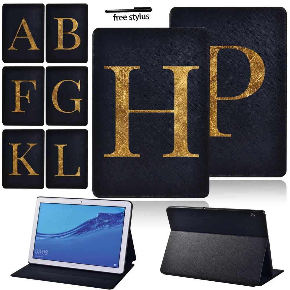 

Tablet Funda Case for Huawei M5 Lite 8/M5 10.8/MediaPad T5 10 10.1/M5 Lite/M5/T3 10 9.6/T3 8 Inch Flip Stand Cover Case + Stylus